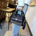 バッグ ショルダーバッグ ハンドバッグ スパンコール シンプル デイリーバッグ 大容量 通勤 通学 万能コーデ 普段使い レディース