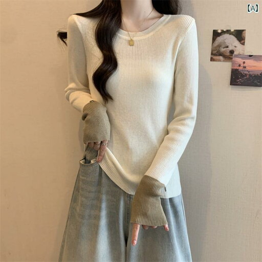 レディース ファッション トップス インナー 大きめサイズ セーター ラグラン 長袖 Tシャツ スリム レイヤリング 婦人服 お腹カバー レディース ファッション トップス インナー 大きめサイズ セーター ラグラン 長袖 Tシャツ スリム レイヤリング 婦人服 お腹カバー