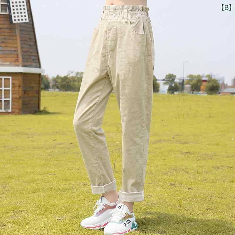パンツ コーデュロイパンツ ストレートパンツ 高校生 中学生 ゆったり カジュアル シンプル 通学 ホームウエア 休日 ガールズ レディース