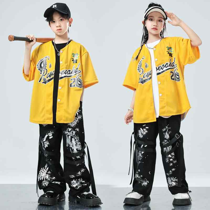 子供服 女の子 男の子 シャツ Tシャツ パンツ コスチューム バンド ダンス ヒップホップ ストリート系 パフォーマンス 衣装 クール かっこいい キッズ