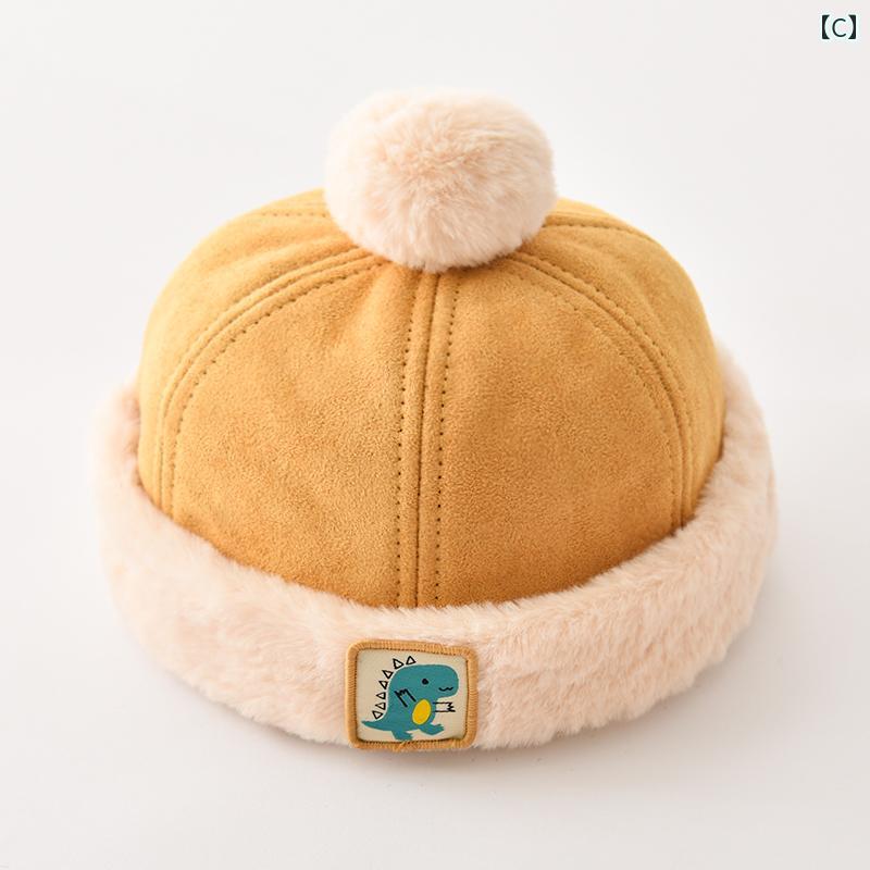 ロールキャップ ベビー 帽子 秋冬 赤ちゃん キャップ キュート ぬいぐるみ メロン スキン帽子 男の子 カジュアル 女の子用 暖かい ヤッピー 3