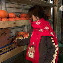 マフラー スカーフ 女性用 冬用 暖かい トナカイ クリスマス かわいい ギフト ウール ニット 韓国 カジュアル