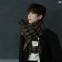 マフラー スカーフ 冬 ファッション チェック柄 カップル レディース メンズ 暖かい 防寒 韓国 ギフト スタイリッシュ