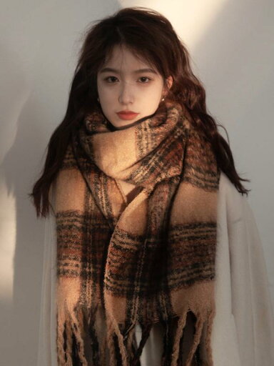 マフラー 秋冬 スカーフ メンズ レディース 韓国 防寒 厚手 暖かい カップル フリンジ チェック柄 おしゃれ トレンド マフラー 秋冬 スカーフ メンズ レディース 韓国 防寒 厚手 暖かい カップル フリンジ チェック柄 おしゃれ トレンド