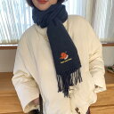 マフラー 女性 カシミヤ風 スカーフ レディース 冬 ホリデー ギフト ネイビーブルー 暖かい クリスマス かわいい モダン