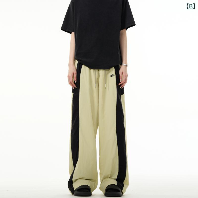 ワイドレッグ パンツ 春夏 アサルトパンツ パラトルーパーパンツ ストレート ハンギング カジュアル パンツ アメリカン モダン スポーツ
