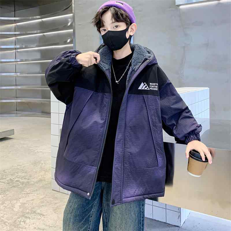 子供服 男の子 ボーイズ キルティングジャケット フード付き フリース裏地 秋冬 厚手 スポーティー アクティブ 通学 アウトドア キッズ