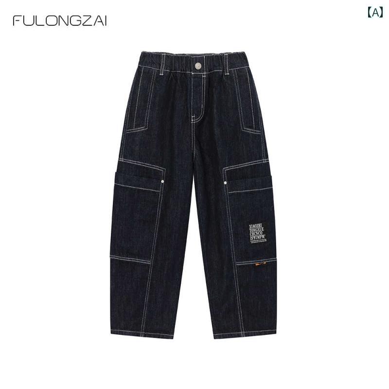 パンツ ズボン オーバーオール キッズ ボーイズ ガールズ ユニセックス 親子 兄弟 姉妹 お揃いコーデ 秋冬 カジュアル 通学 ゆったり 大きめサイズ