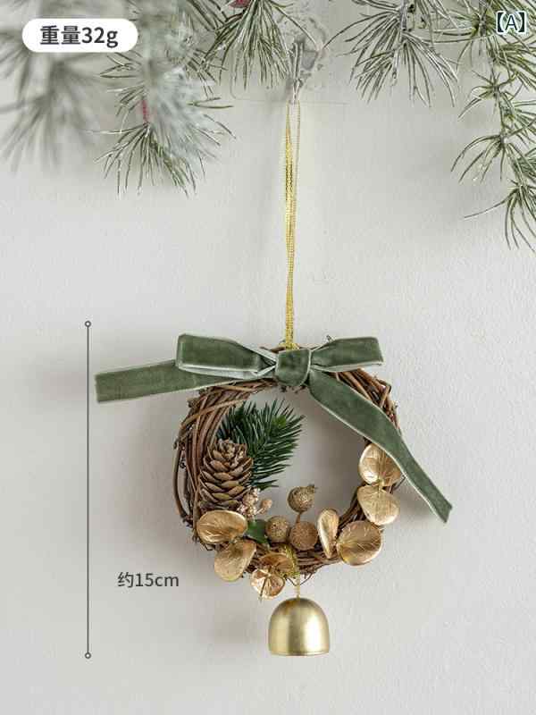 クリスマス 装飾 ベル リボン 松ぼっくり ペンダント クリスマスツリー オーナメント ホリデー パーテ..