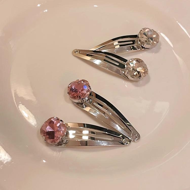 ヘアピン ヘアアクセサリー レディース おしゃれ ファッション ピンク 前髪 クリップ 春 韓国 カジュアル シンプル かわいい デイリー フェミニン