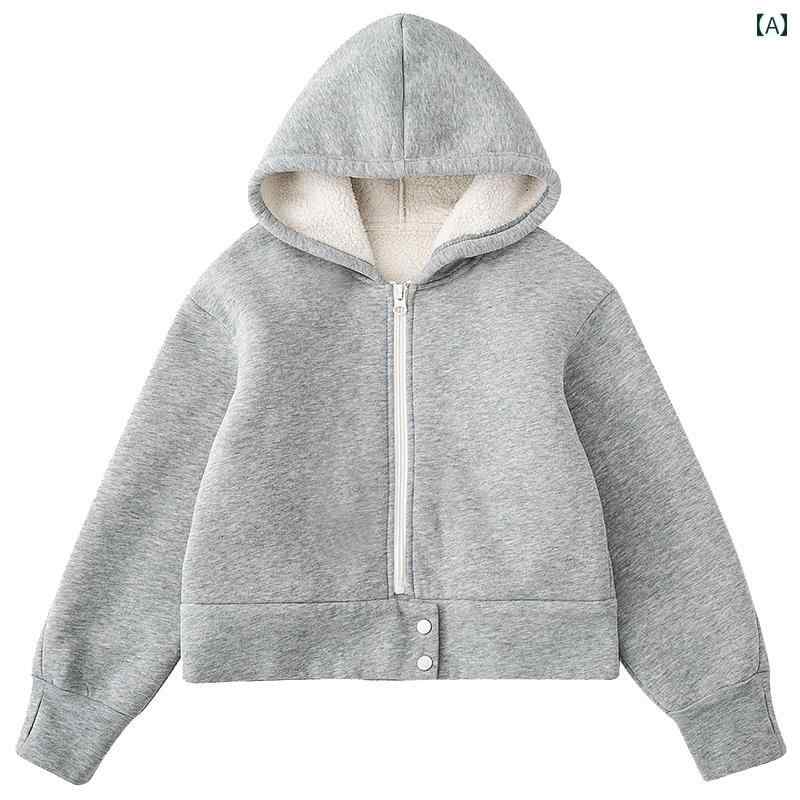 パーカー キッズ 女の子 男の子 ユニセックス フード付き 綿 ジッパー 帽子取り外し可能 冬 コットン ポケット カジュアル お出かけ 日常着