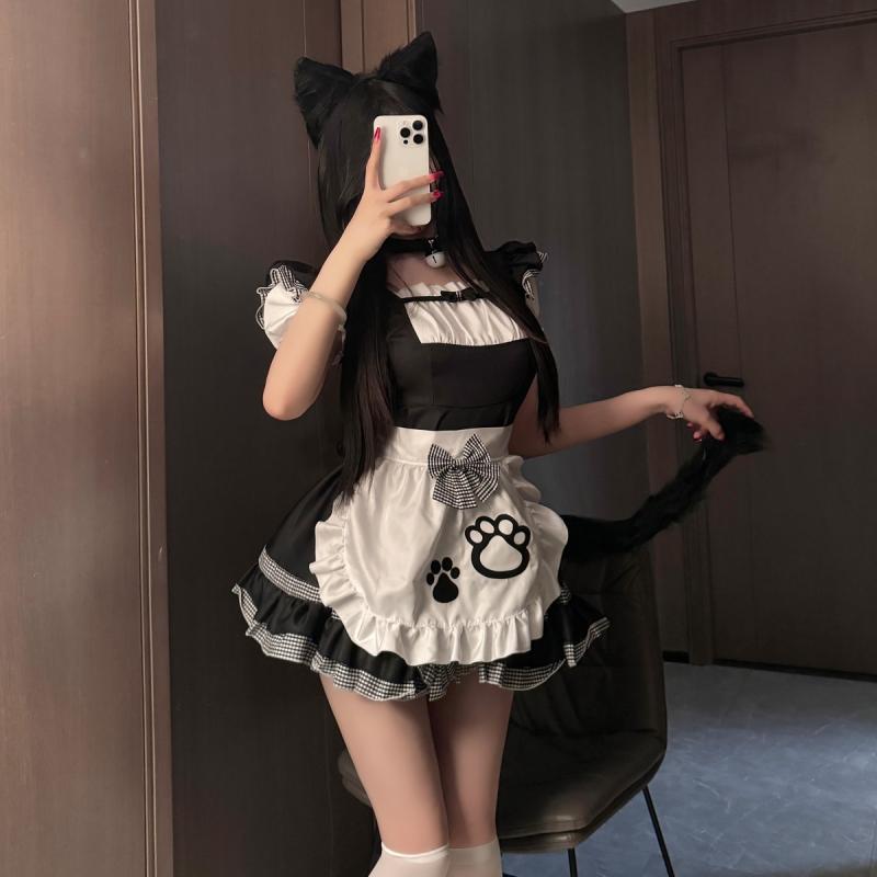 ヘッドバンド アクセサリー しっぽ レディース おしゃれ ファッション 猫 小道具 コスプレ 猫耳 尻尾 女性 かわいい 仮装 プレゼント 韓国 パーティー