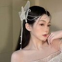 ヘアクリップ ヘッドドレス アクセサリー レディース おしゃれ ファッション エキゾチック ブライダル バタフライ ウェディング 額飾り クラシカル 韓国 高級...