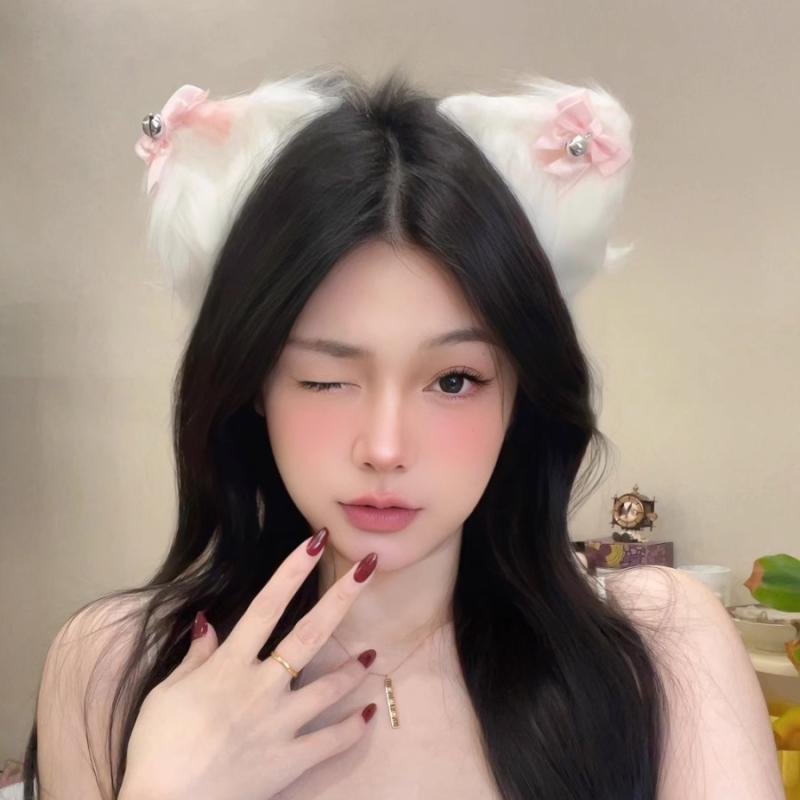 ヘアピン レディース おしゃれ ファッション アクセサリー ピンク リボン ベル 猫耳 女性 ロリータ 獣耳 かわいい コスプレ 韓国 パーティー 飾り 仮装