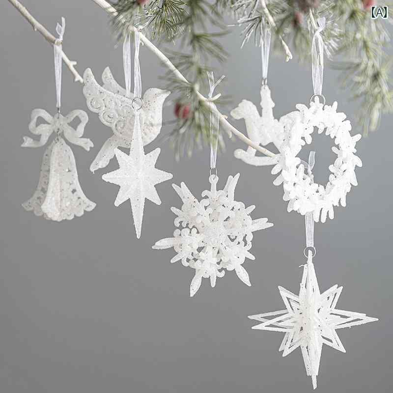 クリスマス 飾り 装飾 デコレーション ツリー 小物 ペンダント ガーランド 鐘 雪の結晶 雰囲気 シーン アレンジメント ギフト オーナメント