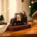 オルゴール クリスマス スノードーム クリスタルボール ミニチュアカー ワゴン車 インテリア 置き物 卓上 飾り ディスプレイ プレゼント ギフト