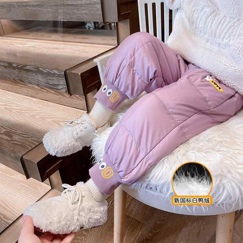 子供服 女の子 ガールズ ダウンパンツ ホワイトダックダウン 冬用 通園 通学 ウインタースポーツ カジ..