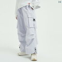 スノーボード パンツ スキー アウトドア ユニセックス 動きやすい 保温性 防水 耐摩耗 アクセントポケット ロング ウエストリボン ウィンタースポーツ