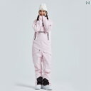 ユニセックス ジャンプスーツ スノボー スキーパンツ 長ズボン 防風 防水 カラー 黒 ピンク 黄色 ネオンカラー スキーウェア メンズ レディース アウトドア...