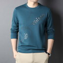 男性用 春秋 長袖 Tシャツ スウェットシャツ トレーナー 父の日 ギフト メンズ ゆったり カジュアル レジャー アウトドア 休日 タウンユース デイリーユー...