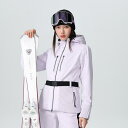 レディース ジャケット ウエア 弾性 スリムフィット 防風 防水 スノーボード スキー アウトドア ウインタースポーツ 暖かい 防寒 フード付き