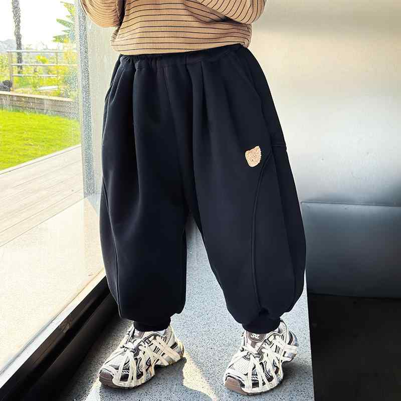 子供服 男の子 ボーイズ スウェットパンツ フリース裏地 秋冬 暖かい カジュアル 通園 通学 スポーツ アウトドア ルームウェア キッズ