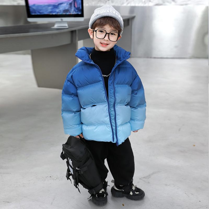 ダウンジャケット アウター 子供服 男の子 ボーイズ ホワイトダックダウン スタンドカラー 厚手 暖かい..