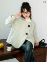 ボアジャケット ウール 女の子 コート カジュアル 子供 おしゃれ 秋冬 ショート シンプル エレガント 大人っぽい 重ね着 ボタン ラウンドネック ゆったり キッズ