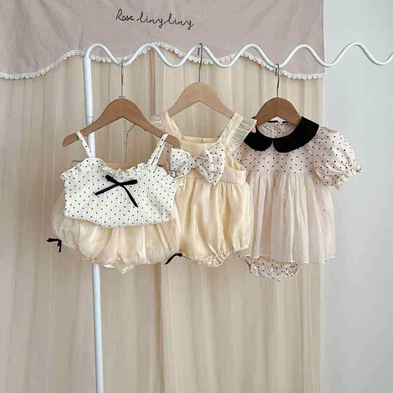 ベビーウェア 女の子 赤ちゃん 夏 ガーリー ワンピース サロペット ロンパース おしゃれ イベント お出かけ着 乳児 幼児