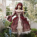 クラロリ 姫ロリ ワンピース ロリータ プリンセス かわいい ウェディング ドレス ガール ガーリー リボン アフタヌーンティー 長袖 レトロ ヴィンテージ フ...