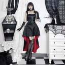 ワンピース ゴシック ロリータ ドレス レディース コスチューム ハロウィン ヴィンテージ 仮装 ハイウエスト 黒 サスペンダー ゴスロリ 春夏秋 ブラック リ...