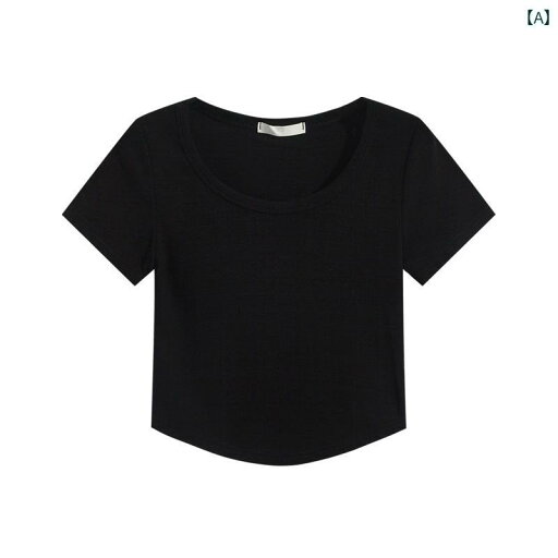 レディース トップス ウエスト 夏 ホット ガール スリム ショート Tシャツ 半袖 おしゃれ シンプル レディース トップス ウエスト 夏 ホット ガール スリム ショート Tシャツ 半袖 おしゃれ シンプル