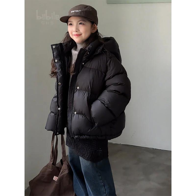 フード付き ダウンジャケット キッズ 防寒着 コート アウター 子供 おしゃれ ファッション 女の子 冬 厚手 ホワイトダックダウン ショート パンツ ズボン デニム 韓国 ジーンズ