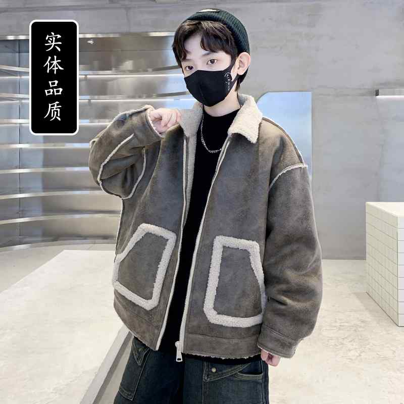 子供服 トップス 男の子 ボーイズ レザージャケット ブルゾン 裏起毛 厚手 秋冬 おしゃれ カジュアル 通学 スポーツ レジャー アウトドア キッズ