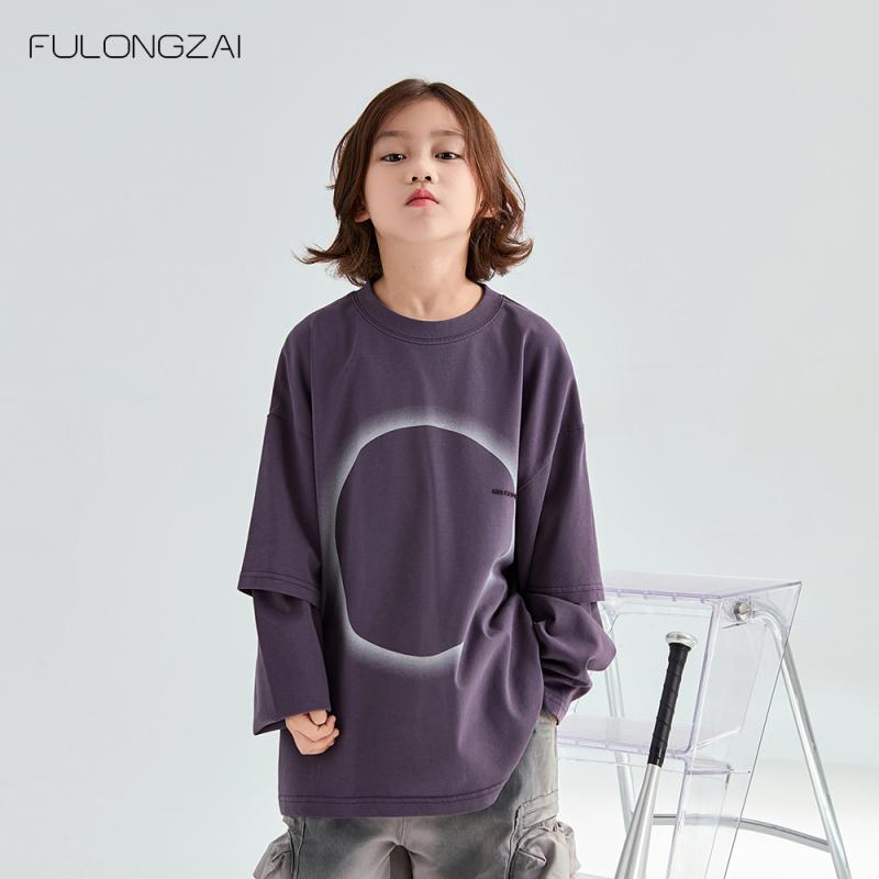 子供服 男の子 女の子 親子 ユニセックス ペア Tシャツ コットン 長袖 ゆったり 春秋 カジュアル 通学 スポーツ レジャー リゾート 休日 アウトドア ルームウェア