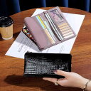 長財布 クラッチバッグ 革 レザー レディース 三つ折り おサイフ ウォレット 薄型 第一層 牛革 スマホ入れ マルチ カード スロット 小さめ スリム 高級感...