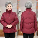 ジャケット パンツ セットアップ レディース シニア ファッション 高齢者 冬 ダウンジャケット ショート丈 厚手 暖かい おばあちゃん おしゃれ 防寒 カジュアル 大きいサイズ ゆったり