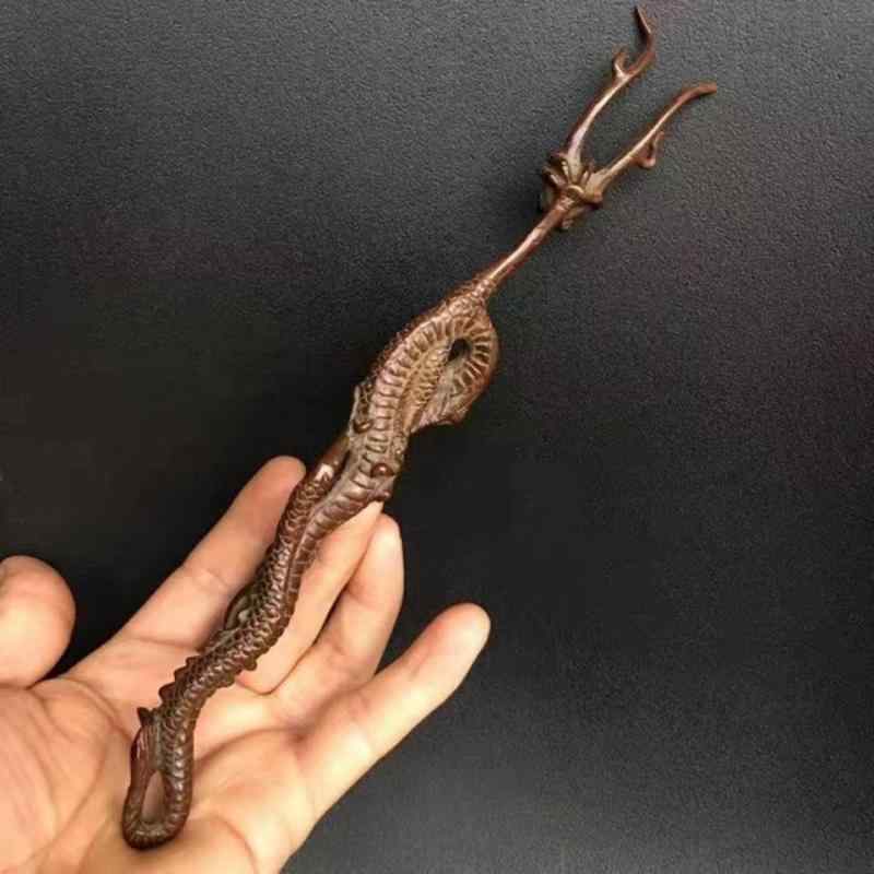 ポットフォーク 蓋フォーク 蓋クリップ 茶道具 茶器 アクセサリー 趣味 レトロ ドラゴン 火傷防止 ケトルフォーク 伝統工芸 おもてなしユニーク 龍