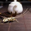 茶道具 茶器 アクセサリー 趣味 レトロ 銅製 蓋置 置物 カンフーティー 趣味 プレゼント デコレーション 小物 インテリア イナゴ トンボ 雑貨