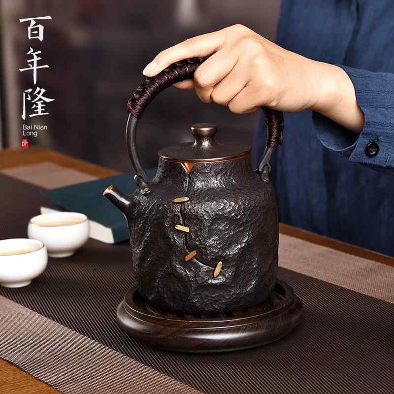 ティーポット ケトル やかん 茶道具 茶器 レトロ 銅製 ハイエンド エレガント 伝統工芸 ユニーク 取っ手付き 趣味 優雅 キッチン用具 プレゼント