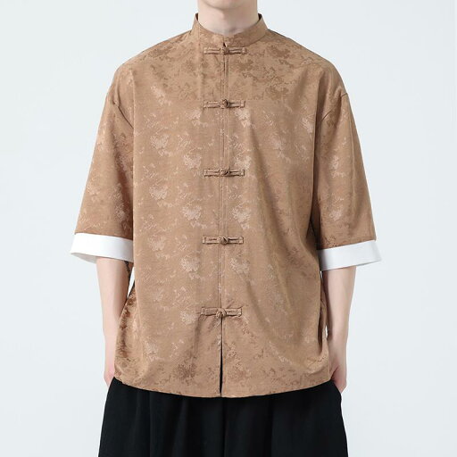 メンズ シャツ チャイナシャツ ゆったりフィット チャイナ風 半袖 大きいサイズ 夏 唐服 軽量素材 涼感 柔らか 伝統 エキゾチック シンプル カンフー 休日 紳士服 メンズ シャツ チャイナシャツ ゆったりフィット チャイナ風 半袖 大きいサイズ 夏 唐服 軽量素材 涼感 柔らか 伝統 エキゾチック シンプル カンフー 休日 紳士服