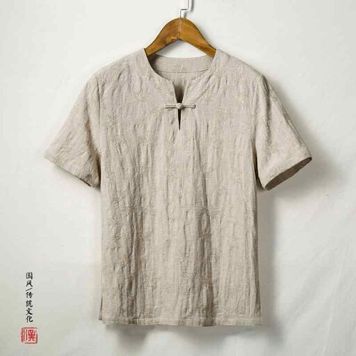 Tシャツ トップス メンズ シャツ チャイナシャツ 綿麻 チャイナ風 半袖 大きいサイズ 夏 唐服 軽量素材 涼感 柔らか 伝統 エキゾチック シンプル レジャー 休日 紳士服 Tシャツ トップス メンズ シャツ チャイナシャツ 綿麻 チャイナ風 半袖 大きいサイズ 夏 唐服 軽量素材 涼感 柔らか 伝統 エキゾチック シンプル レジャー 休日 紳士服