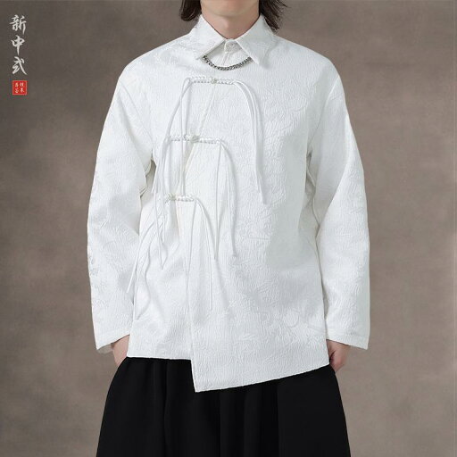 メンズ シャツ チャイナシャツ チャイナ風 ゆったりフィット 春秋 長袖 大きいサイズ 唐服 軽量素材 涼感 柔らか 伝統 エキゾチック シンプル カンフー 休日 紳士服 メンズ シャツ チャイナシャツ チャイナ風 ゆったりフィット 春秋 長袖 大きいサイズ 唐服 軽量素材 涼感 柔らか 伝統 エキゾチック シンプル カンフー 休日 紳士服