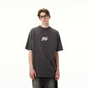 Tシャツ プリント 半袖 ダメージ加工 ユニセックス ゆったり スポーティ カジュアル デイリー レジャー 休日 メンズ レディース