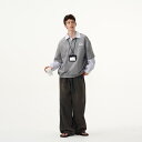 Tシャツ 長袖 重ね着風 チェック柄 アメカジ ユニセックス オーバーサイズ リラックスウェア カジュアル デイリーユース レジャー リゾート 休日 メンズ レ...