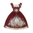 ロリータ ドレス カントリー 2点セット レディース ガーリー ウサギ かわいい ファンタジー プリンセス レース 伸縮性 リボン フリル ラインストーン 長袖
