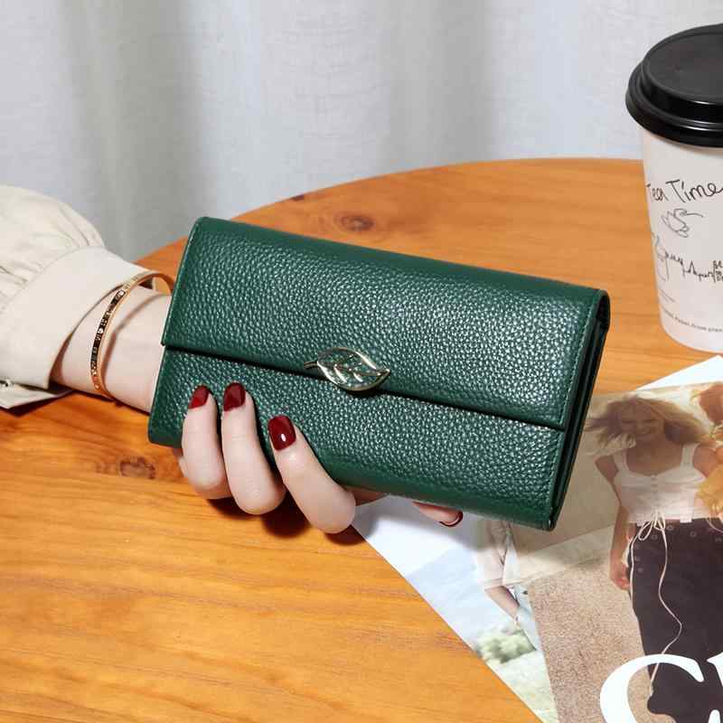 長財布 薄型 ロング 革 レディース ファッション シンプル ソフトレザー 大容量 収納 スリム 韓国 女性 ウォレット