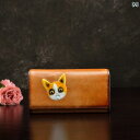 長財布 革 レディース 猫柄 カジュアル レトロ エンボス加工 紙幣 カード 小銭入れ キャットモチーフ エレガント コンパクト
