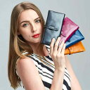 長財布 レディース ウォレット 小銭入れ コンパクト 革 レザー レトロ バックル ブラウン ブラック ブルー