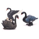 ブラックスワン 取り おもちゃ 子供 贈り物 教育 マイクロ ランドスケープ ミニチュア 野生動物 生態 個体 珍しい動物 フィギュア 模型 リアル オーナメン...